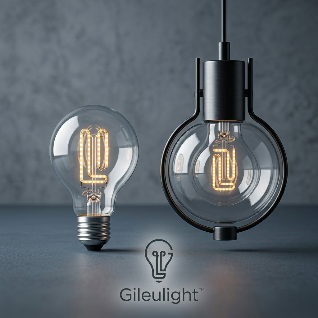 Gileulight™ Modern LED Filament Bulb & Pendant Lamp Set
